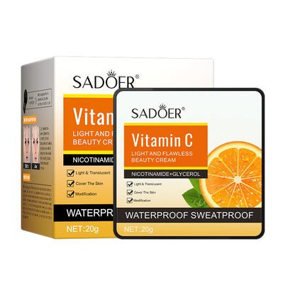 SADOER Vitamin C Body Lotion and Night Mask Set